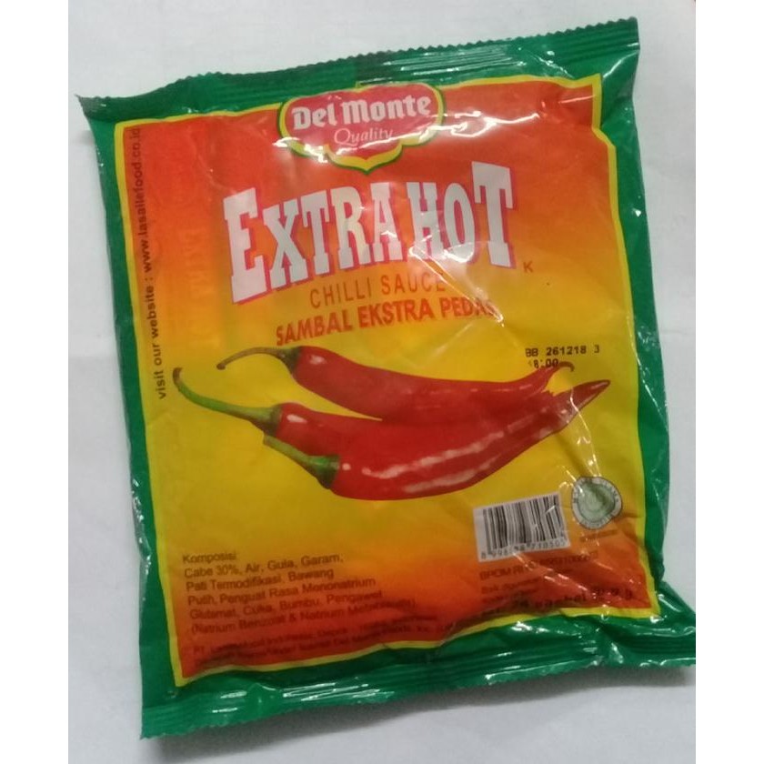 

delmonte sambal sachet per dus 20pack sambel sachet (Gojek/grab only) H85