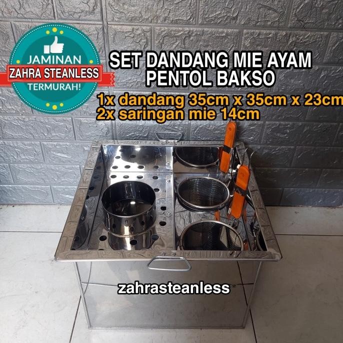 Dandang mie ayam 2 lubang kuah / Dandang mie kocok / panci mie ALU