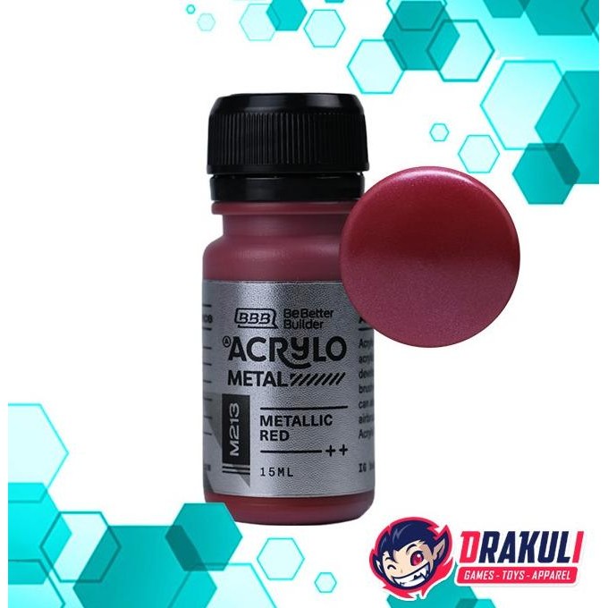 

Promo Acrylo Metal Paint for Model Kit - Metallic Red M213 COD
