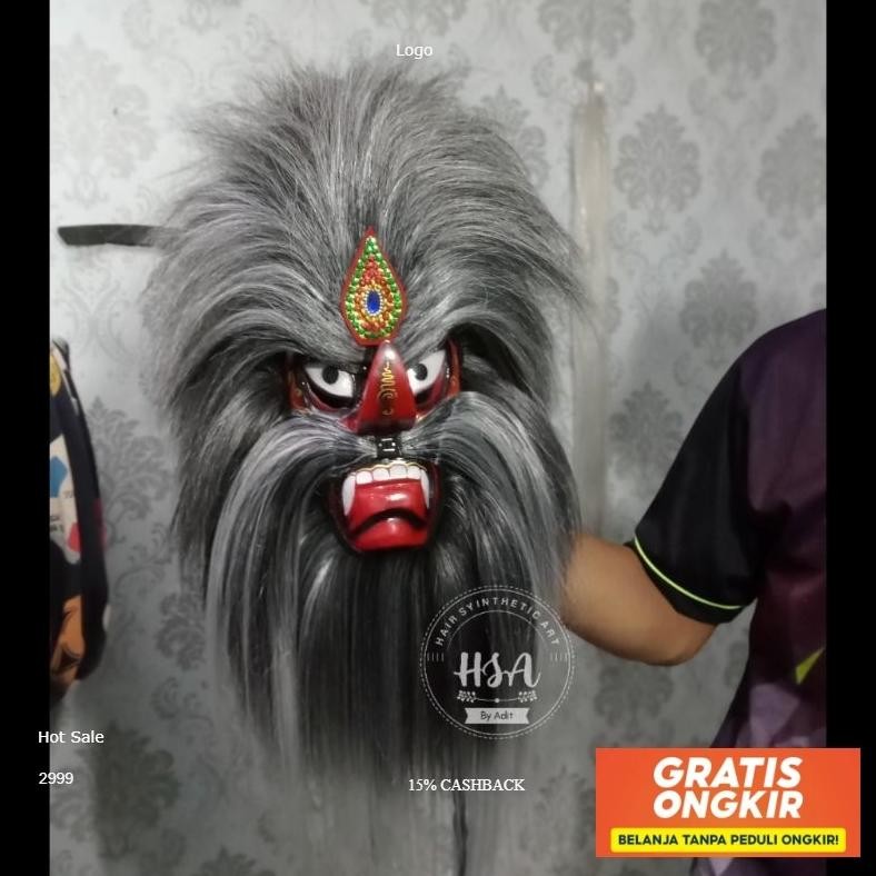 Topeng Ganongan Murah Bujang Ganong Keren Murah Terbaru Diskon