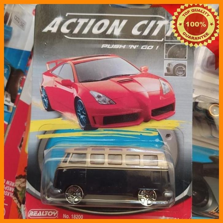 [DCM] REALTOY VOLKSWAGEN T1 BUS KOMBI ACTION CITY DIECAST