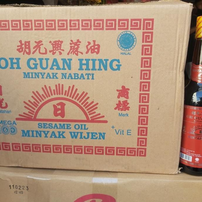 

MINYAK WIJEN OH GUAN HING 600 ML 1KARTON 24 BOTOL KHUSUS OJOL murah