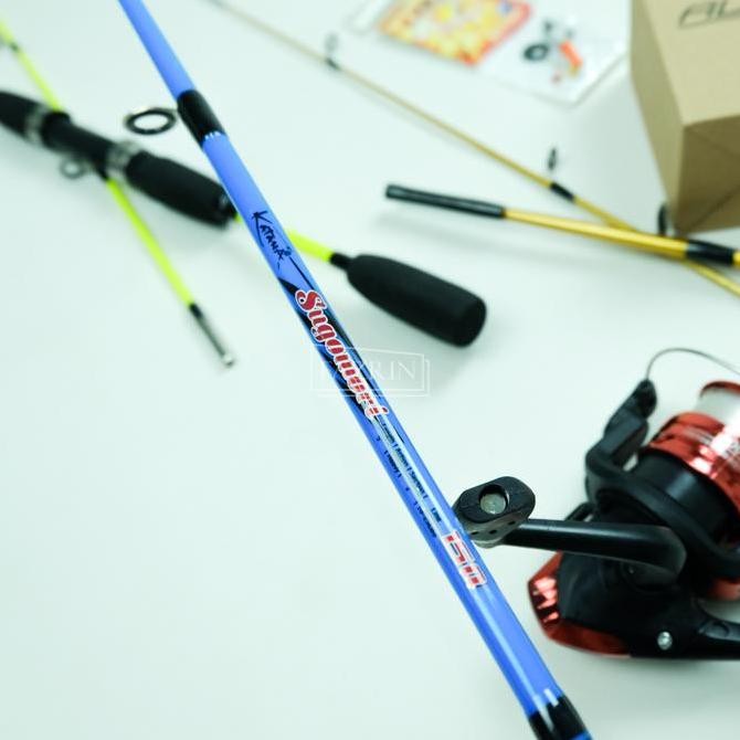 Murah 1 Set Joran Pancing Set Joran Bonus Tas Siap Pakai Lengkap Reel Spinning Japan Style Bahan Fib