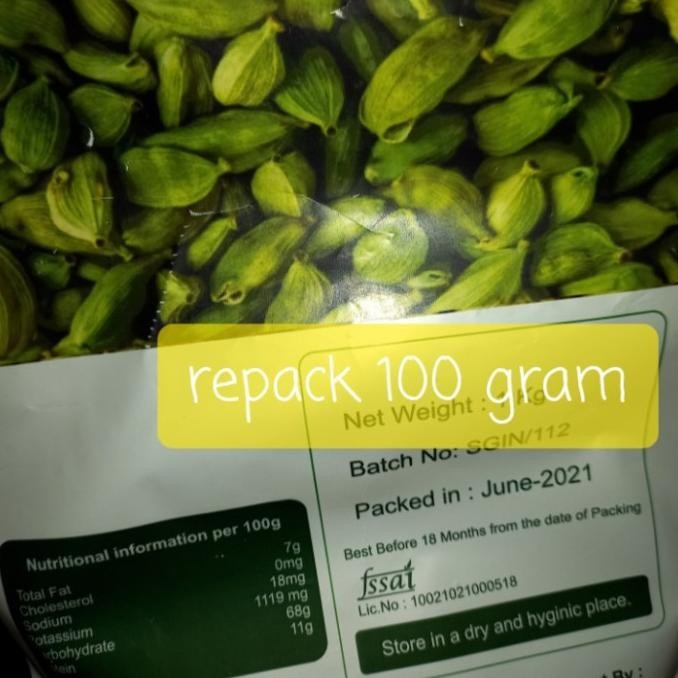 

Kapulaga India 100 gram hijau Ilaichi murah