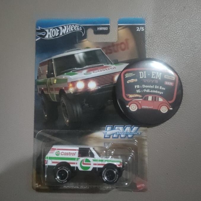 Hotwheels Hot Wheels HW Speed Graphics Range Rover Classic Castrol Putih