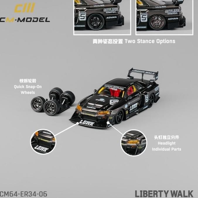 CM ER-34 SILHOETTE NISSAN SKYLINE GUNGRAY / ER34-06