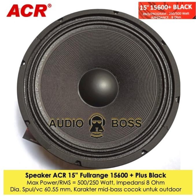 Sale Speaker Acr 15600 + Plus Black / Speaker 15" Acr 15600+ Tambah 15 In
