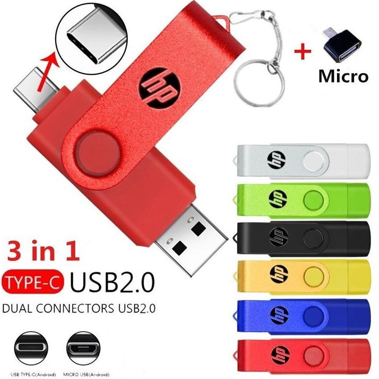 Hp Flashdisk Otg Type C Usb 1Tb/2Tb Flash Drive Ultra Dual Usb 3.1 Flashdisk Hp Dan Laptop