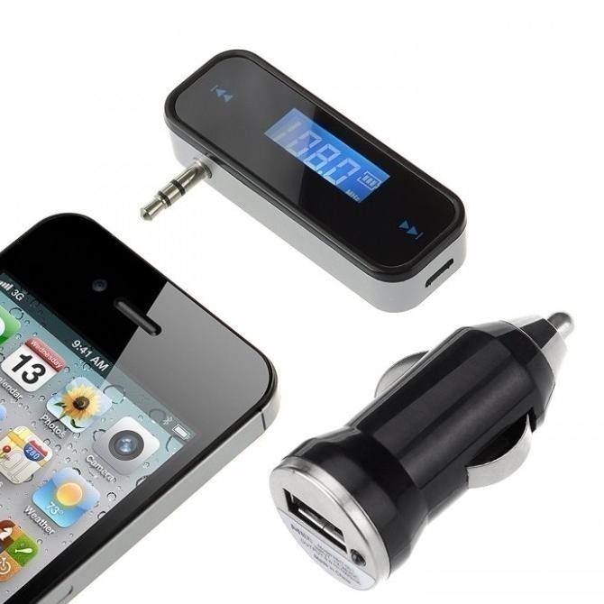 FM201 FM Audio 3.5mm Stereo Mini Wireless Transmitter