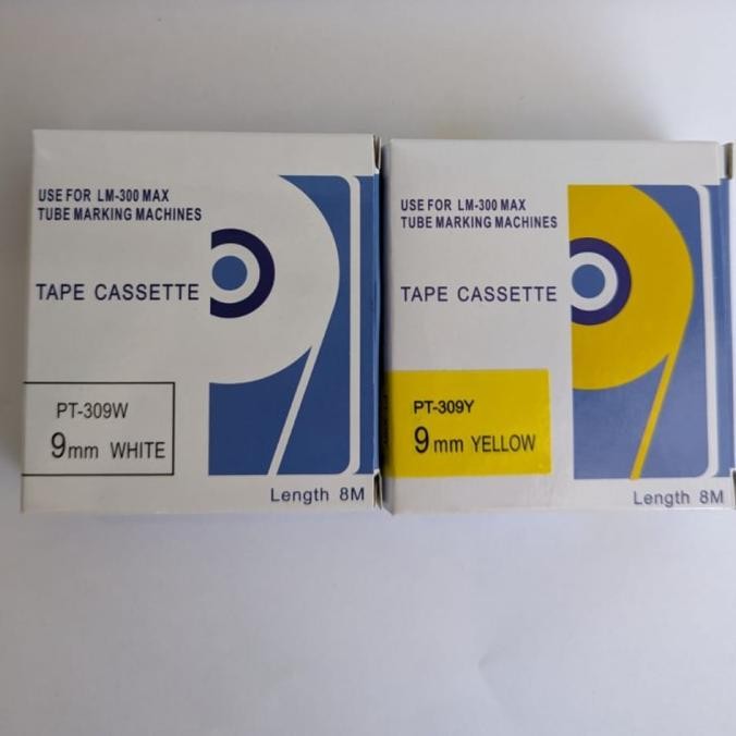 

Label Tape Letatwin Max Pt309W Pt309Y 9Mm X 8M For Lm-300 Puty Pt 309W 309Y Co