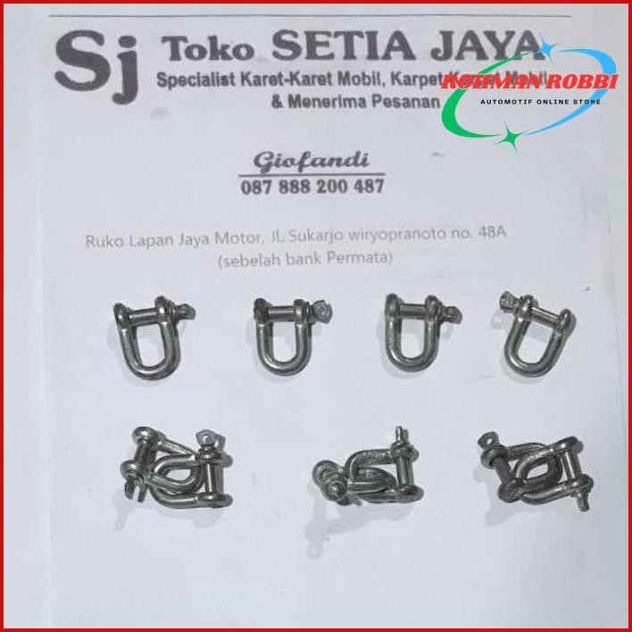 PALING MURAH. SEGEL D 5MM SHACKLE 5MM GALVANIS