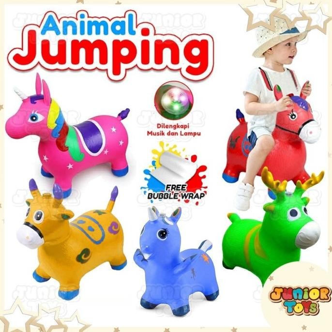 Kuda Kudaan Karet Jumping Animal Mainan Kuda Kudaan Karet Mainan Kuda murah