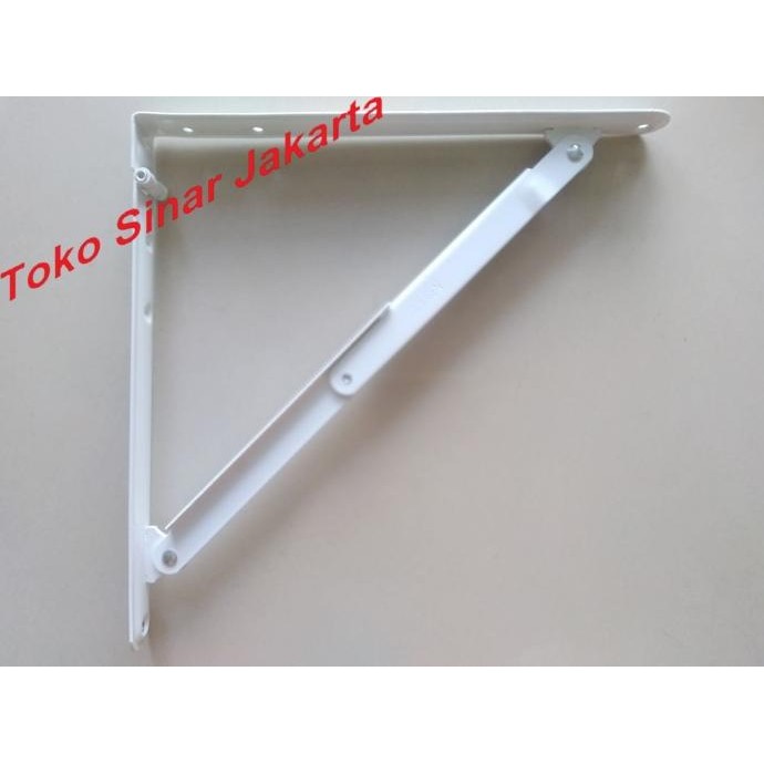 }}}}}}] Siku Rak Lipat 30 x 30 cm Meja Bracket Breket Brecket Braket L Engsel Penyangga Papan Triple