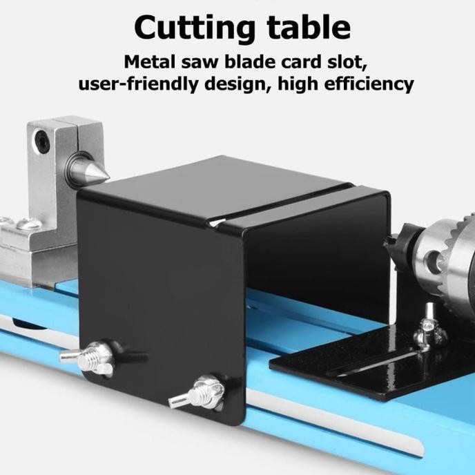 Mesin Bubut Kayu Mini Lathe Beads Grinding Polisher Diy Woodworking