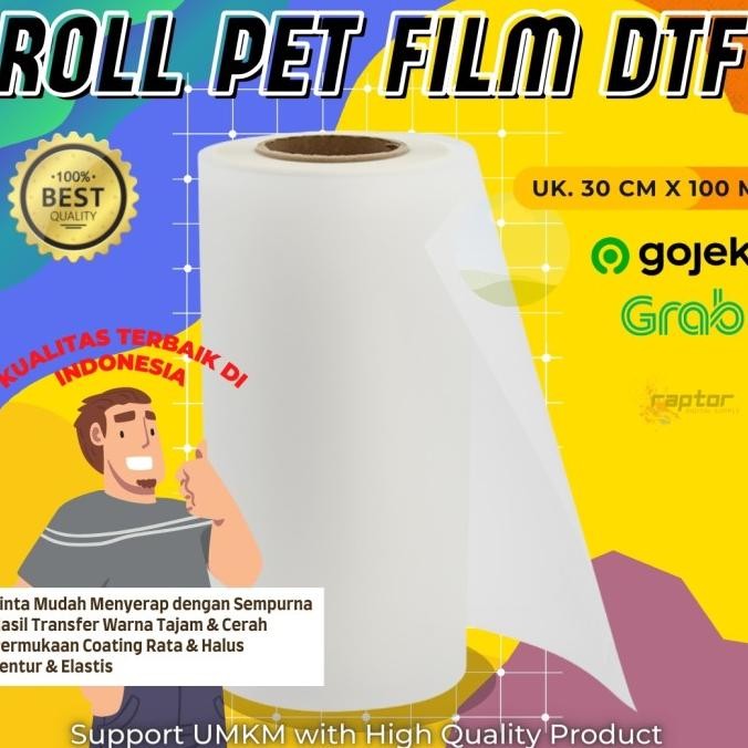 Pet Film Dtf Roll Film Dtf 30 Cm - Premium Heat Transfer Film