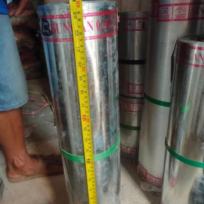 ;&;&;&;&] Seng talang galvanis 60 cm Seng plat polos BJLS (+-57 cm ) per meter