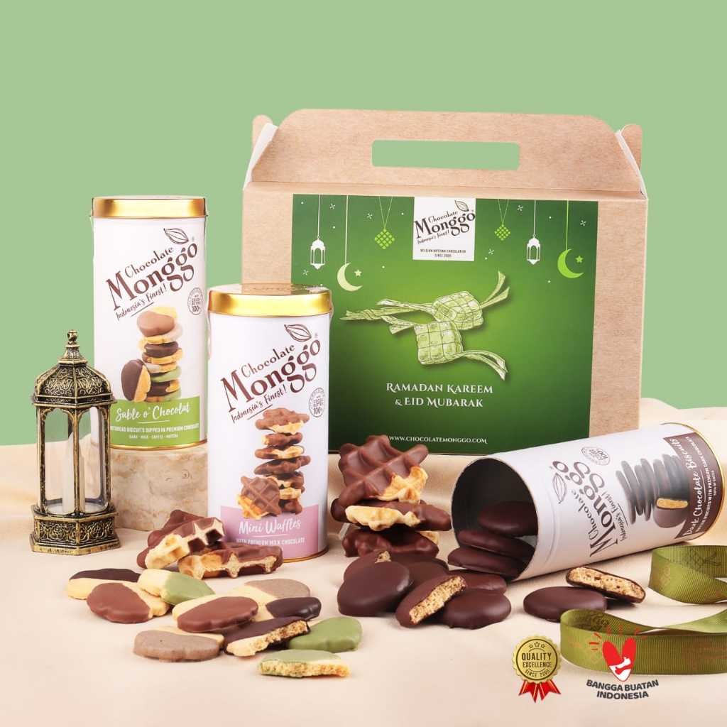 

CUCI GUDANG Chocolate Monggo Ramadan Biscuit Multipack Hampers Lebaran Kue Kering