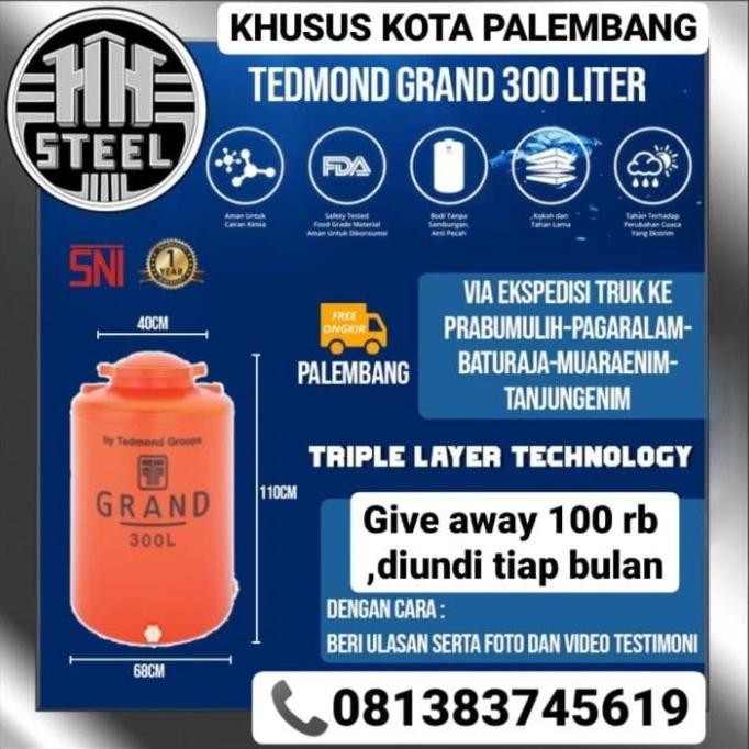 *:*:*:*:*] Tangki tanki Tandon Toren air Tedmon Tedmond Grand SNI 1200 Liter ORI