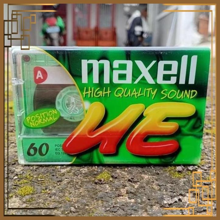 [TPK] Pita Kaset Kosong isi Lagu Rekaman Maxell UE 60 Type I Position Normal Blank Cassette Tape Rib
