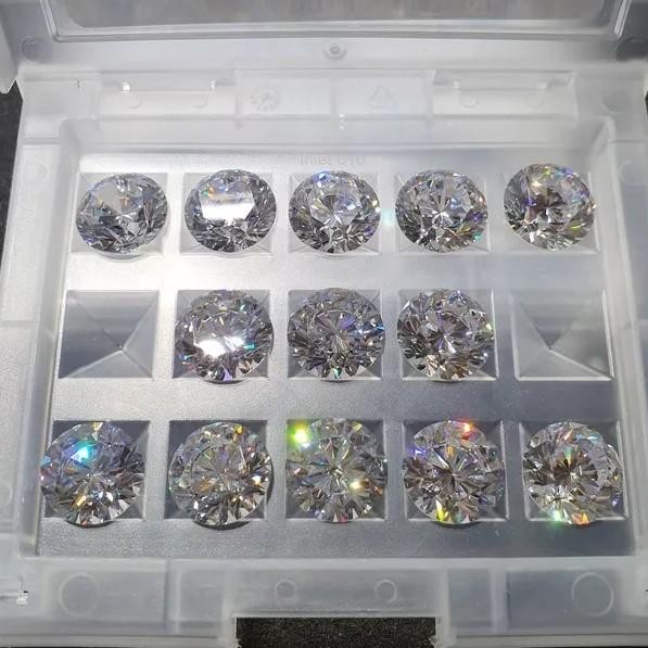 Permata Diamond 11.00 Mm Sirkon Swarovski Cubic Zirconia White Round Original Dan Terpercaya