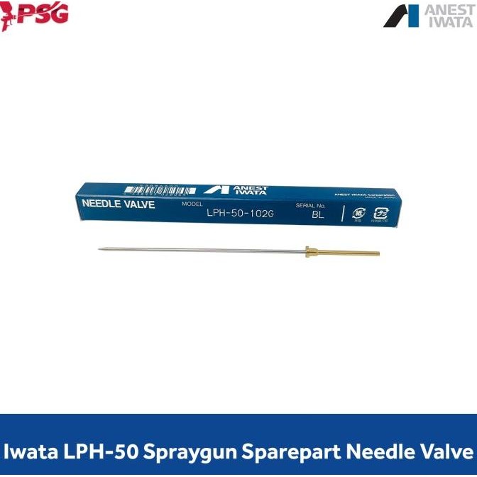 Iwata Lph-50 Spraygun Sparepart Needle Valve New Stok