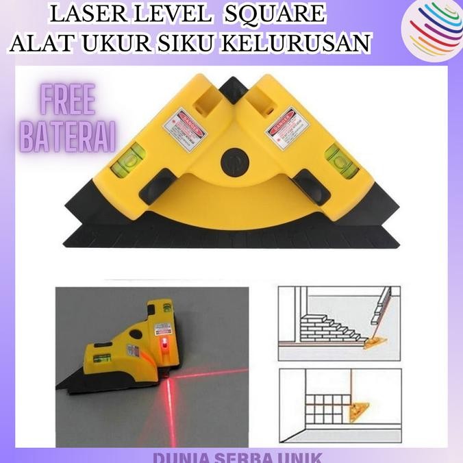 Sale Dsu - Laser Level Square Laser Line Alat Ukur Siku Kelurusan Permukaan Lantai Dinding Waterpass