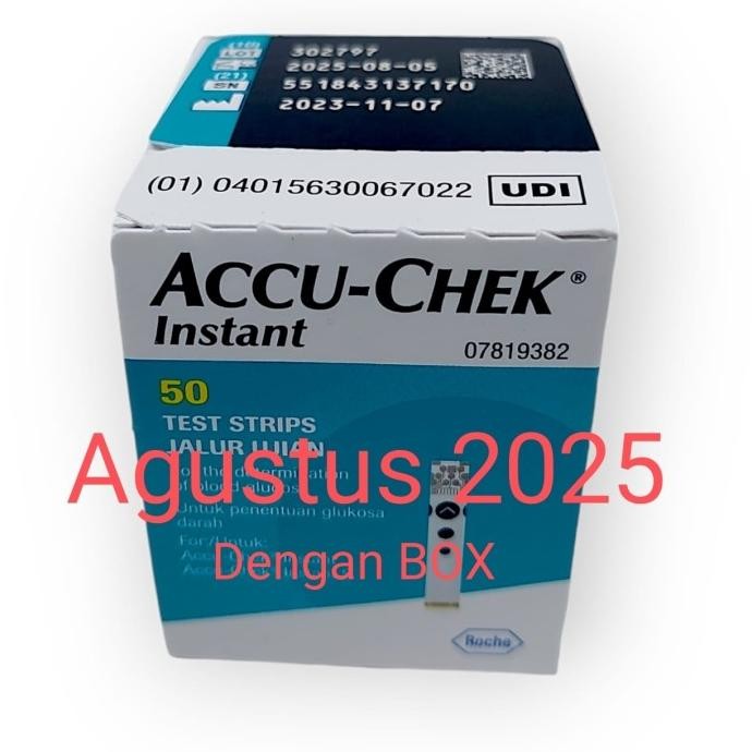 Strip Accuchek Accu Chek Check Instant Strip Tes Gula Darah Isi 50