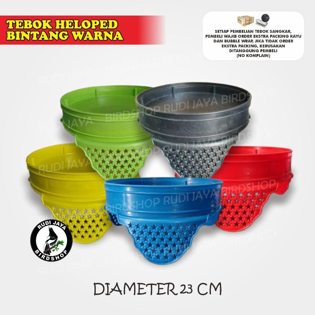 rd-67 TeBok Heloped Bintang Burung Pleci Kandang Heloped Bahan Plastik Motif Bintang Seperti SSS Dia