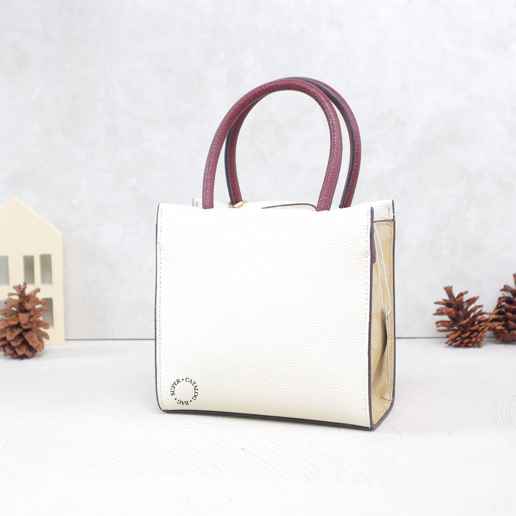 Tas C2183 Mini Cally Crossbody Leather Full White