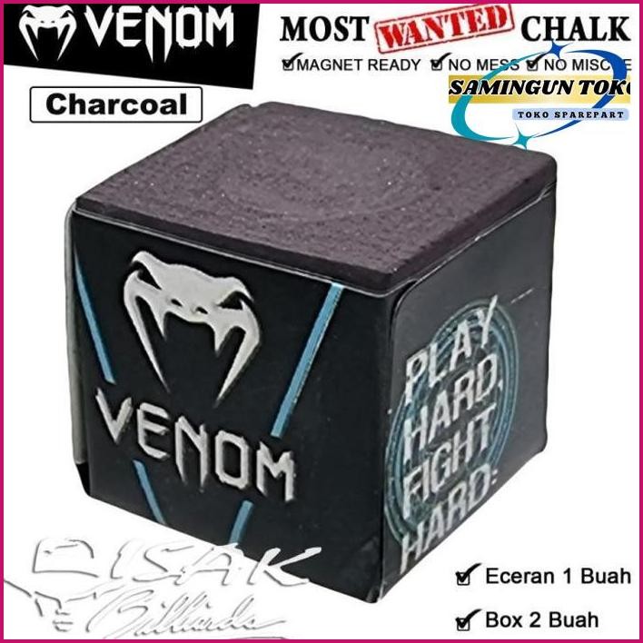 

Yok Di Order Venom Chalk Charcoal- 1Pcs - Ready Billiard Chalks Kapur Biliar