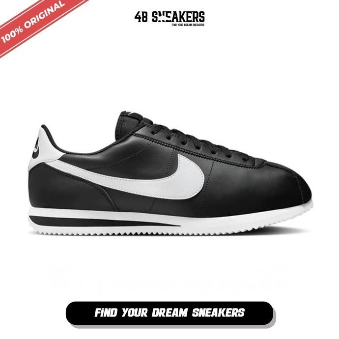 SEPATU PRIA Nike Cortez 'Black White' (DM4044-001) ORIGINAL