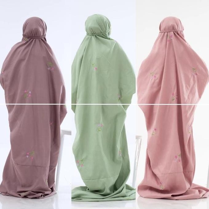 Mukena terusan Buket lajuran anak SD SMP Tanggung remaja DEL