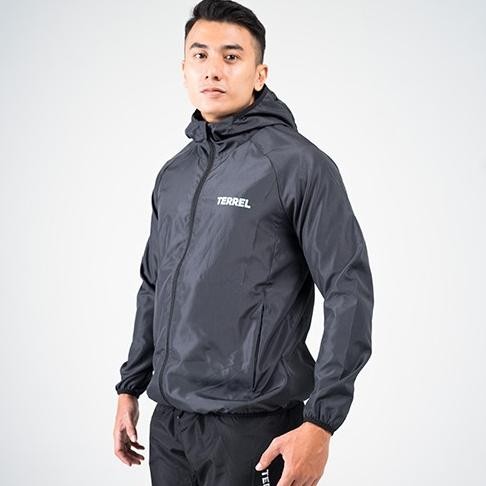 Terrel basic windbreaker jacket dark grey