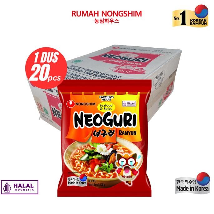 

Terbaru! Nongshim Neoguri 120G Made In Korea 1 Dus Isi 20 Pcs