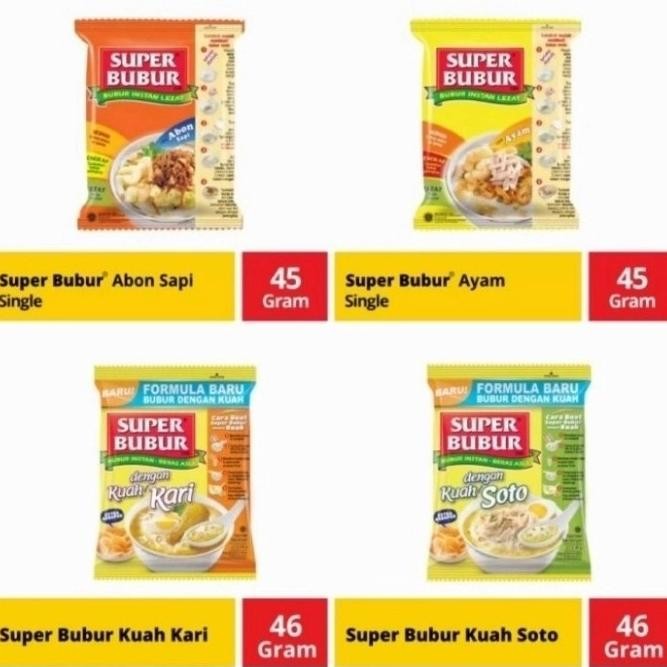 

Super Bubur 1 Dus 40Pcs X 46G
