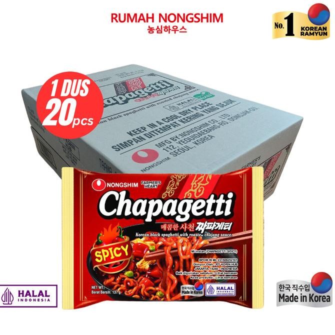 

1 Dus Nongshim Chapaghetti Spicy Isi 20Pcs Halal Bpom Made In Korea