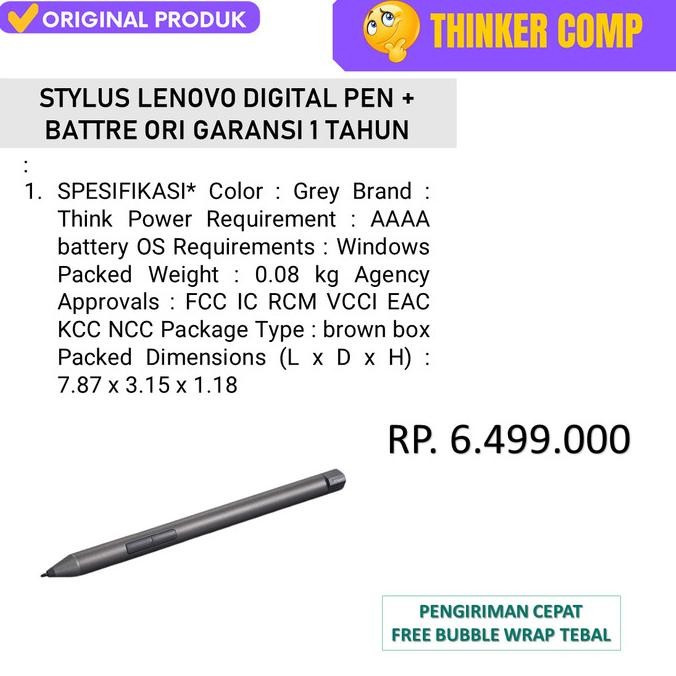 Presure Original Lenovo Stylus Digital Pen For Yoga Duet 3I 7I & Flex Co