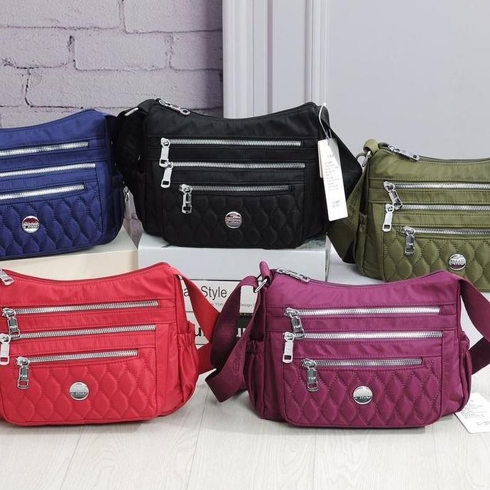 Murah Tas Wanita Import Jinjing Dan Selempang Fengmishi Fms8502 8502 Bordir Bahan Parasut Kualitas S