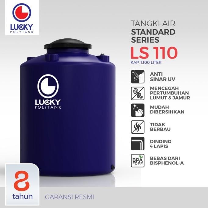 Diskon Tangki Air Lucky Standard Ls 1100 | Toren | Tandon | Polytank