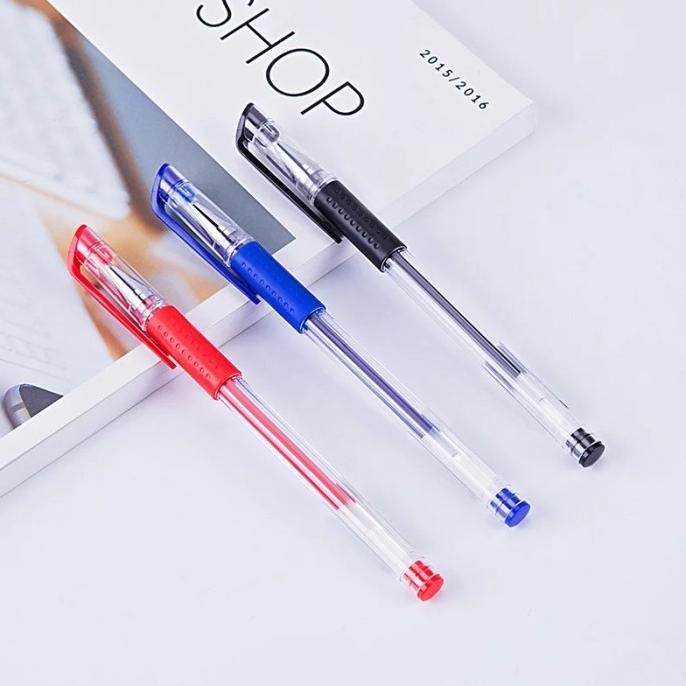 

Buruan beli] Gel Pen Pulpen 0.5mm Hitam Merah Biru International Standard Pena Mimi