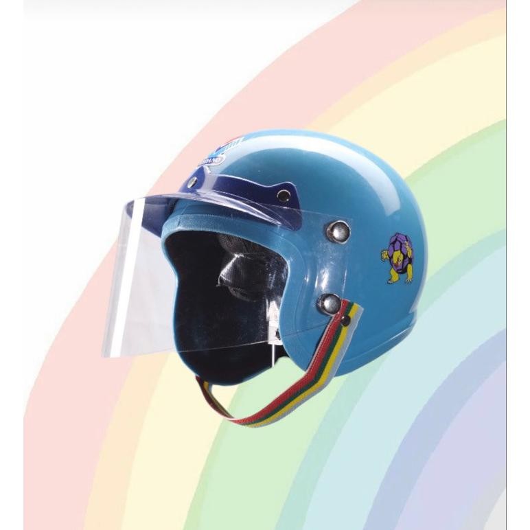 NI06 Helm Lawas, Jadul, Klasik Kiwi Bmx Anak Original Helm Anak SNI Laki Perempuan Lucu Unik 1 2 Tah