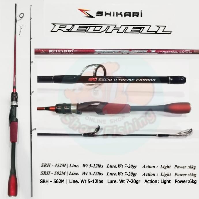 HARGA DISKON Joran Spinning Shikari RedHell