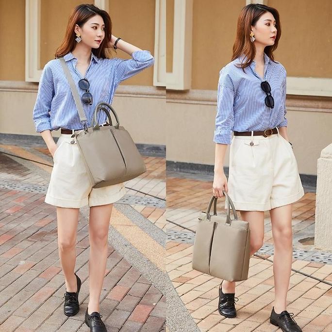 Tas Wanita Multifungsi Jinjing Kerja Kuliah Selempang Slempang Laptop 11 12 13 14 15 15,6 Inch Motif