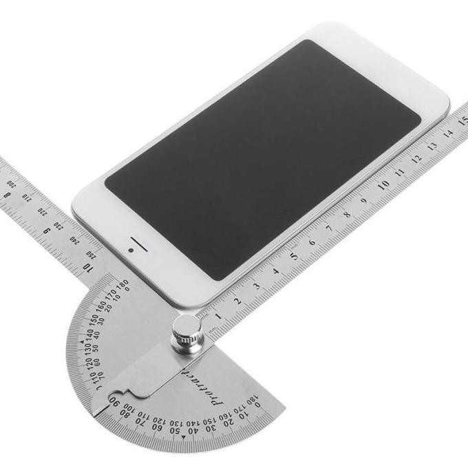 

2In1 Penggaris Busur 180 + Penggaris Busur Derajat Digital Protractor Angle Ruler Goniometer Inclinometer Penggaris Bujur Stainless Steel Protractor Angle Ruler Digital Goniometer 300Mm