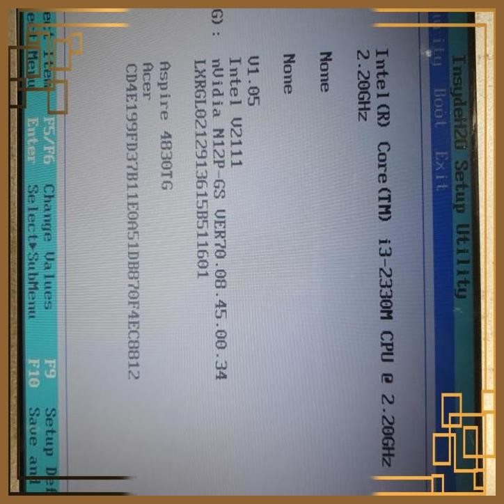 [SPT] MOTHERBOARD ACER ASPIRE ACER ASPIRE 4830TG INTEL CORE I3-2330M CPU NVIDIA GEFORCE