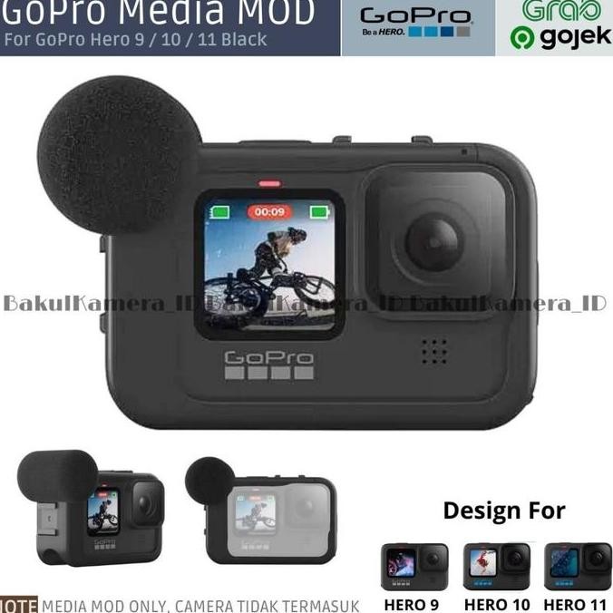 GOPRO MEDIA MOD GOPRO HERO 9 / 10 / 11 / 12 / 13 BLACK MIC EXTERNAL GOPRO 2104T
