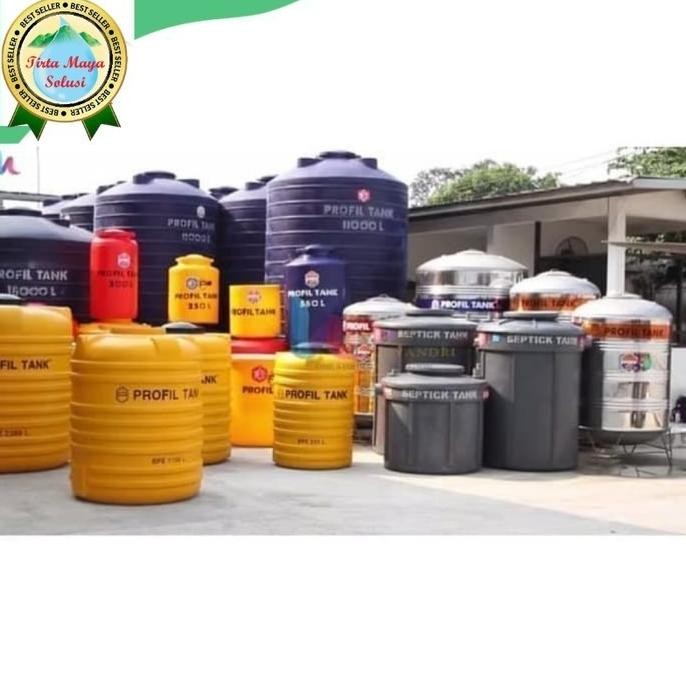 Terjangkau Stainless Tangki Toren Air 580 Liter Profil Tank Ps550 Profon + Kaki