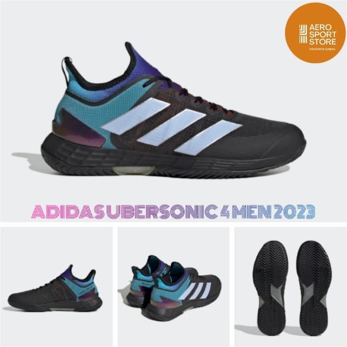 [ SEPATU TENIS LAPANGAN ADIDAS ADIZERO UBERSONIC 4 HEAT MEN 2023 ]