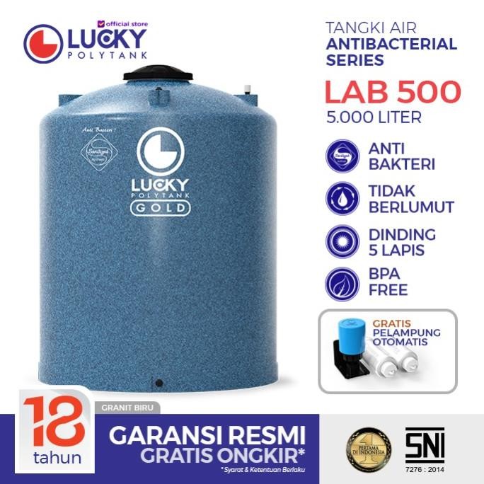 Miliki Tangki / Toren Air Antibakteri Lucky 5000 Liter (Lab 500)
