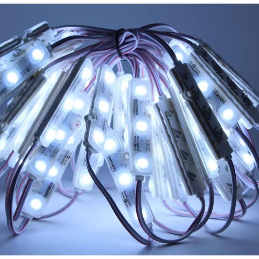 Bisa COD SAMSUNG Lampu Modul LED 5730 SMD 12v DC 3 Mata 12 v volt Module ( 6615) Original